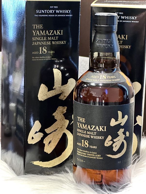 山崎18年空瓶6本と箱6つ サントリー山崎18年 空