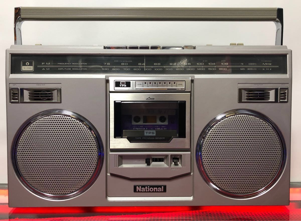 National RX-5180 ラジオカセットレコーダーマイクセット National RX