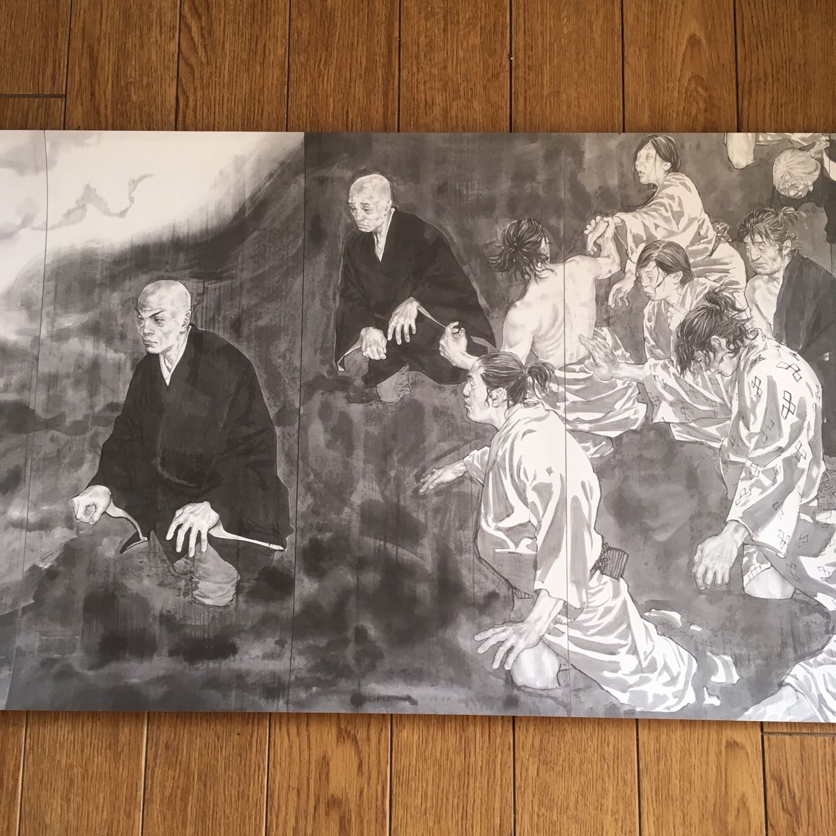 井上雄彦 親鸞聖人 屏風画 額入り 井上雄彦 親鸞聖人 屏風画 井上雄彦