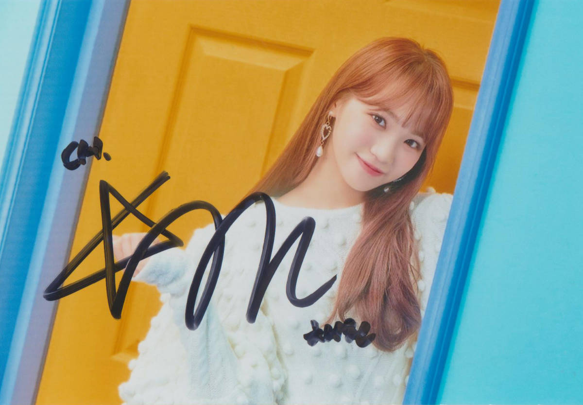 IZ*ONE 直筆サイン チェキ カンヘウォン IZ*ONE 直筆サイン チェキ