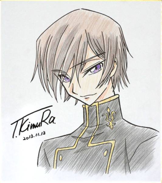 新品】【本物全額返金保証】 木村貴宏 直筆サイン色紙 コードギアスの