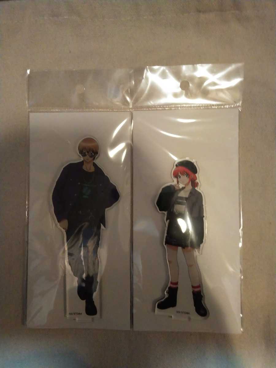 新品】銀魂 沖田総悟＆神楽アクリルスタンドAnimax Cafe+ CoLaBoNo