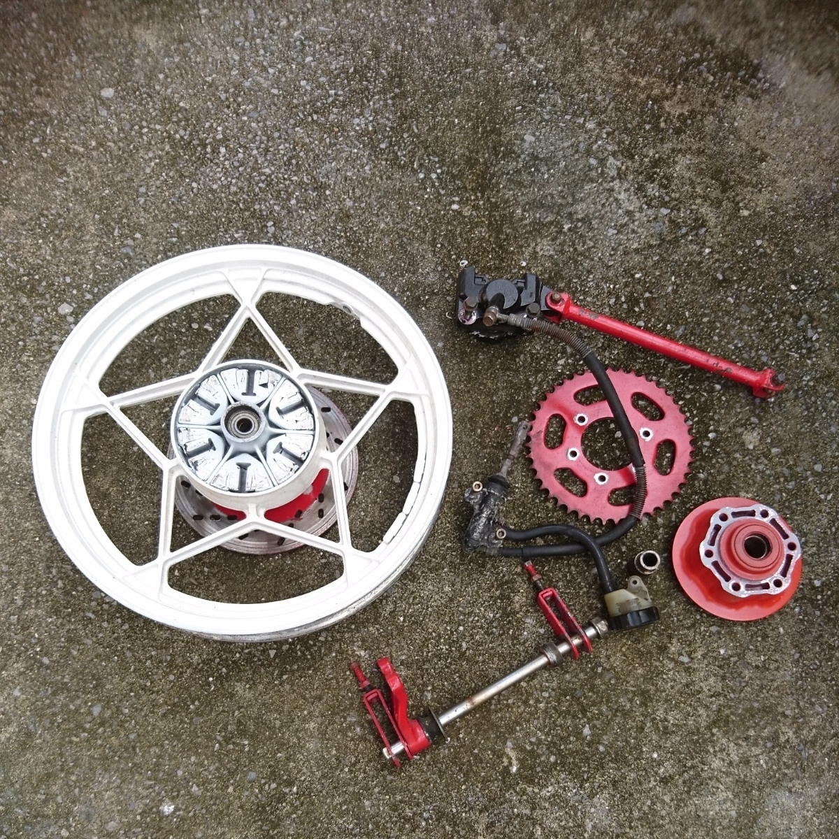 GS750リアホイールGS400ザリゴキバブ等のリアディスク化に