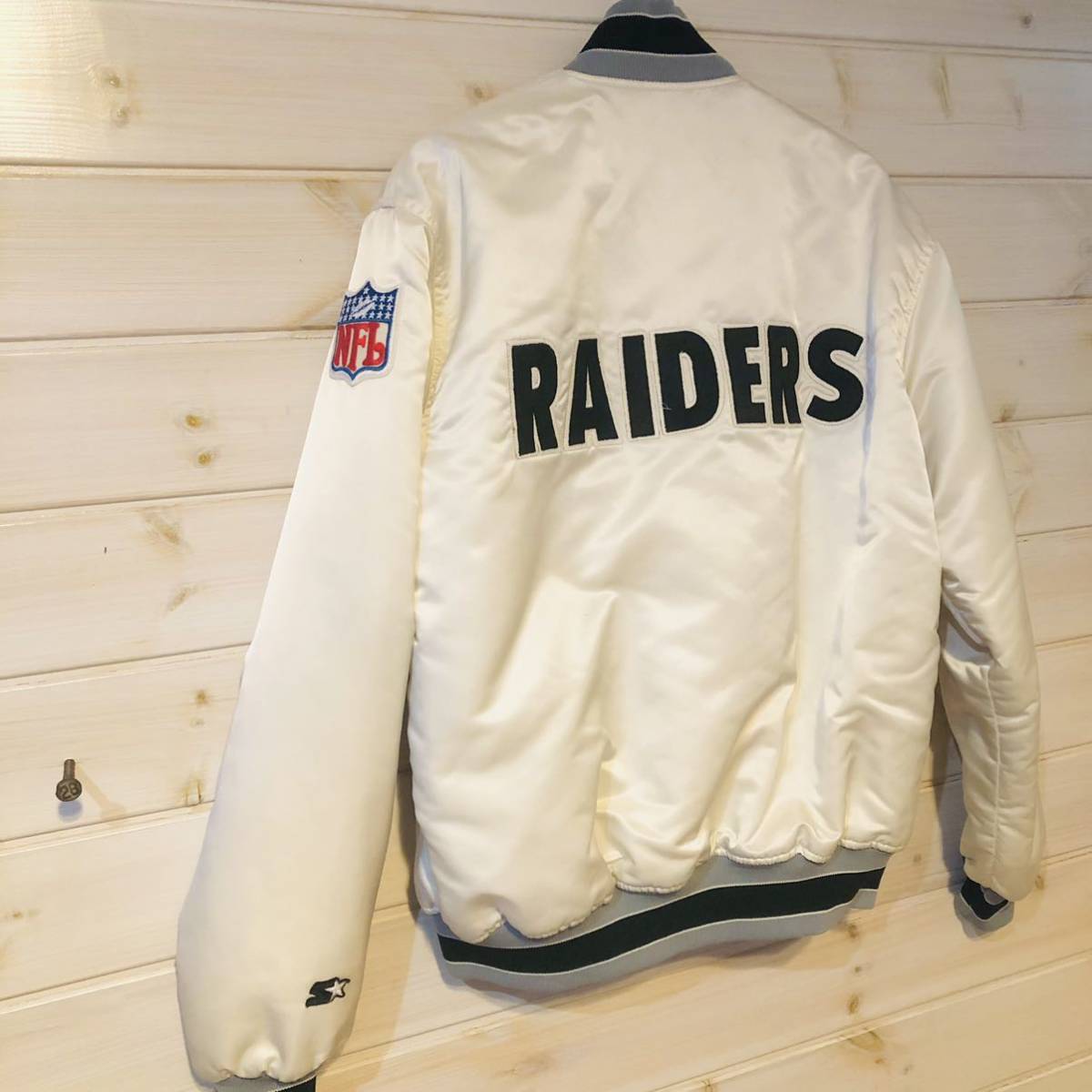 レア 希少90's RAIDERS スタジャン レイダース NFL 長瀬智也