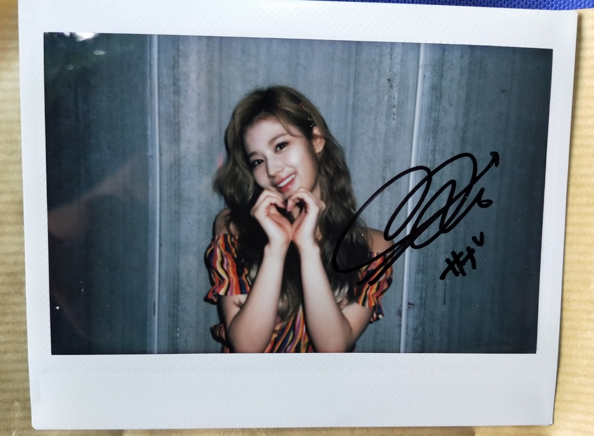 twice サナ サイン入りチェキ TWICE サナ 直筆サイン チェキ TWICE