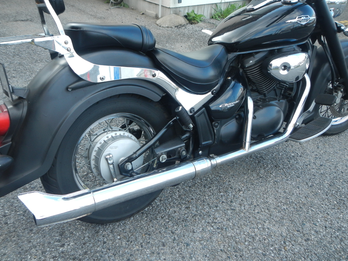 イントルーダー フィッシュマフラー ケンテック製 2in2 クラシック2in1