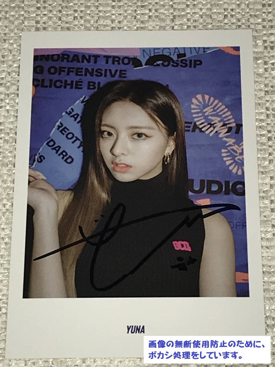 ITZY ユナ 直筆サイン入り チェキ ITZYユナ 直筆サイン入りチェキ IT'z