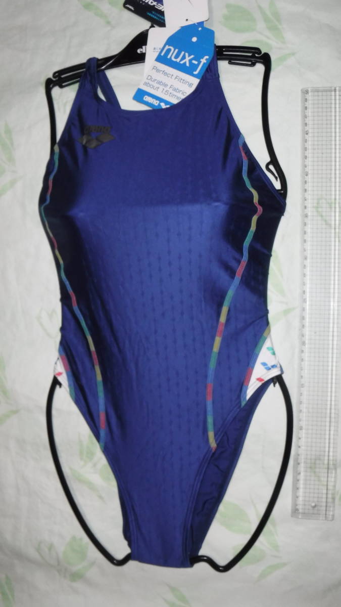 新品】女子 競泳水着 Oサイズ 新品 アリーナ ARENA FAR-7515WH 濃紺色+