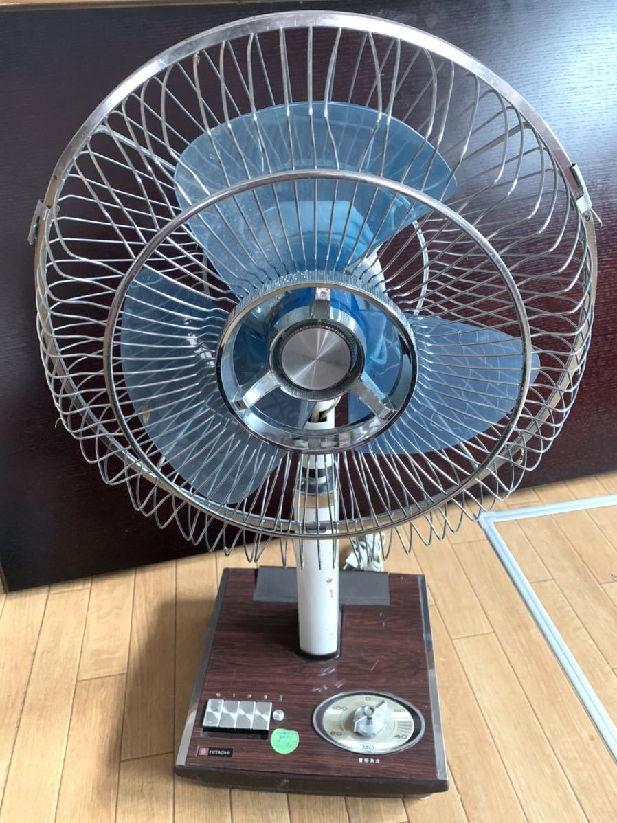 HITACHI/日立 扇風機 H-672形 昭和レトロ 換気/家電/動作確認済 中古品