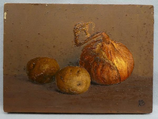 磯部則夫 玉ねぎ 油絵4号 磯部則夫 玉ねぎ 油絵4号 磯部則夫 玉ねぎ