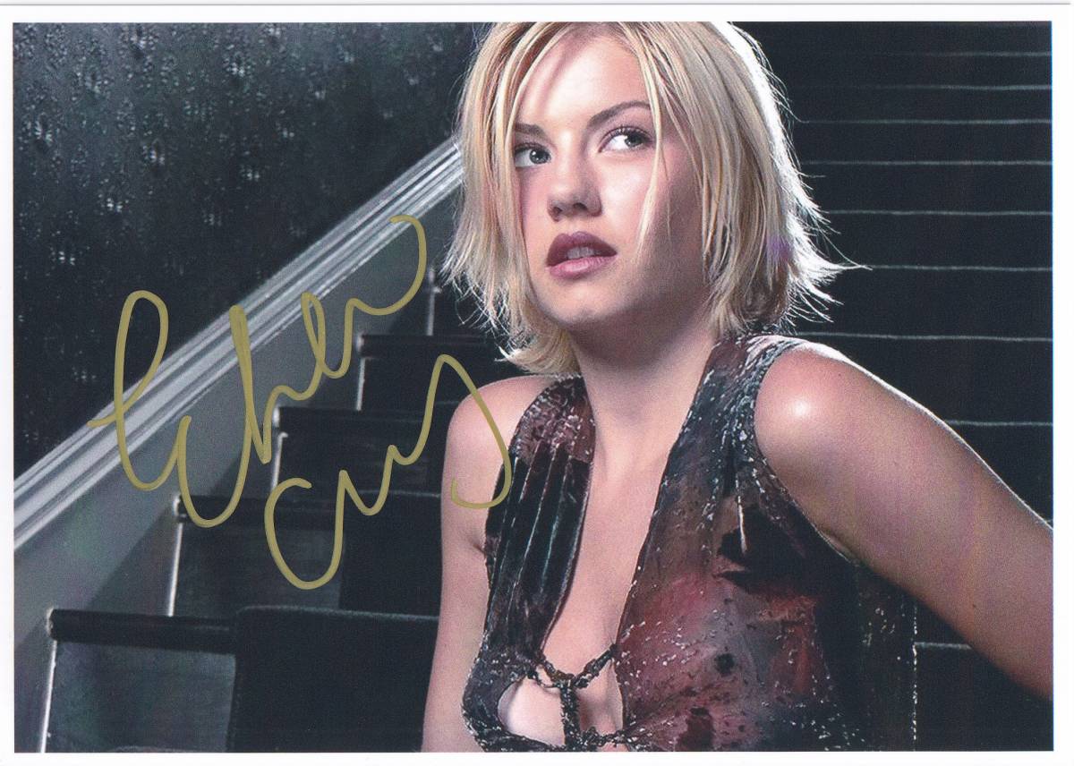 2L判 サイズ127㎜×178㎜】エリシャ・カスバート☆直筆サイン入り写真