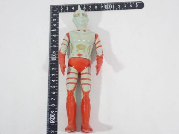 万創 ジャンボーグエース 当時物 美品 昭和レトロソフビ 希少 約20cm 万