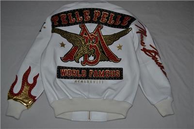 AUTHENTIC Pelle Pelle Men's LEATHER WORLD FAMOUS 1978 Jacket WHITE