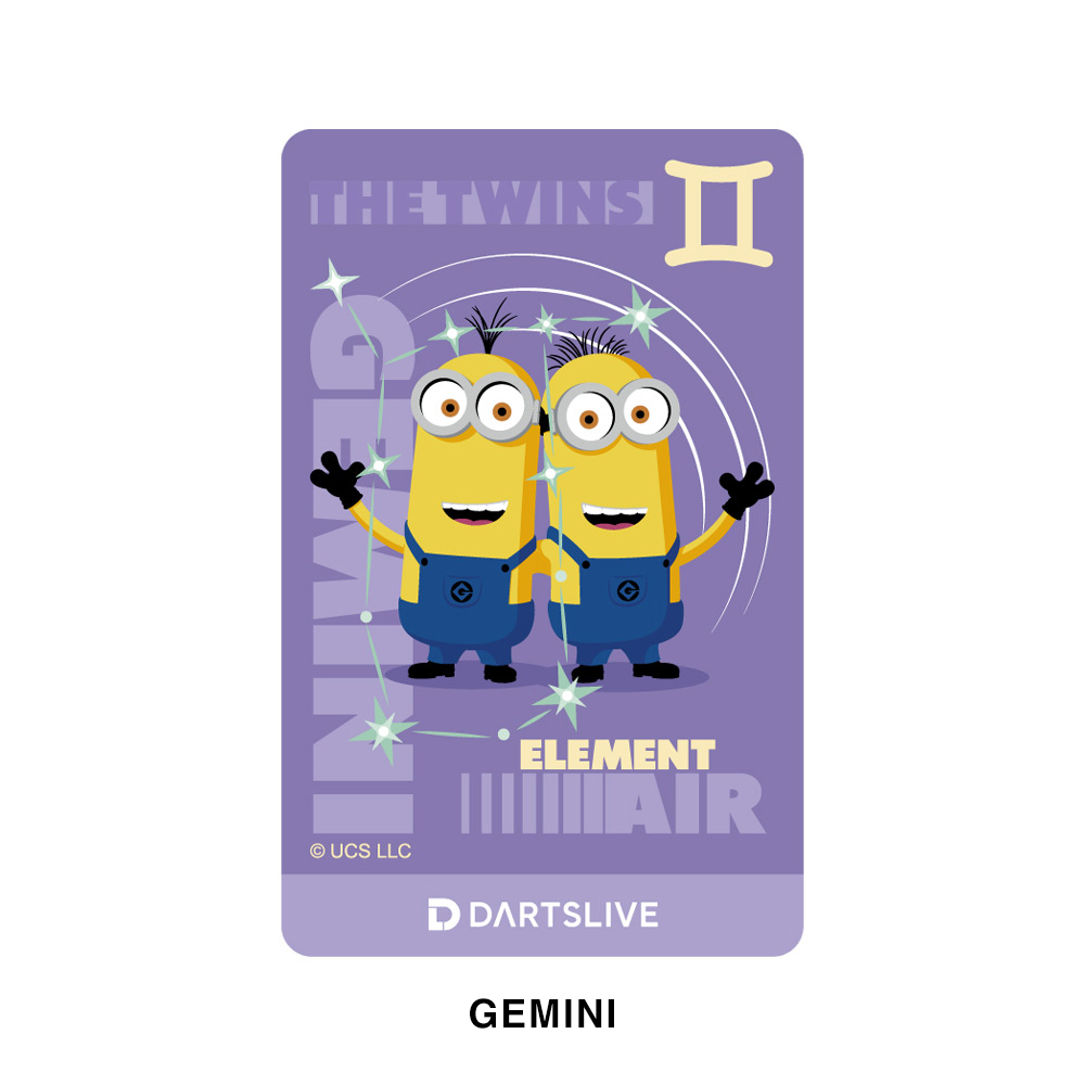 Minions ミニオン DARTSLIVECARD 12星座 | Exclamation Darts Shop