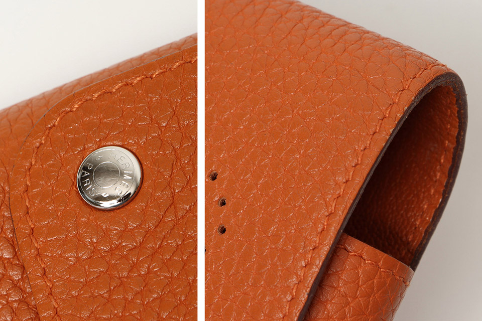 エブリン シガレットケース トリヨン オレンジ