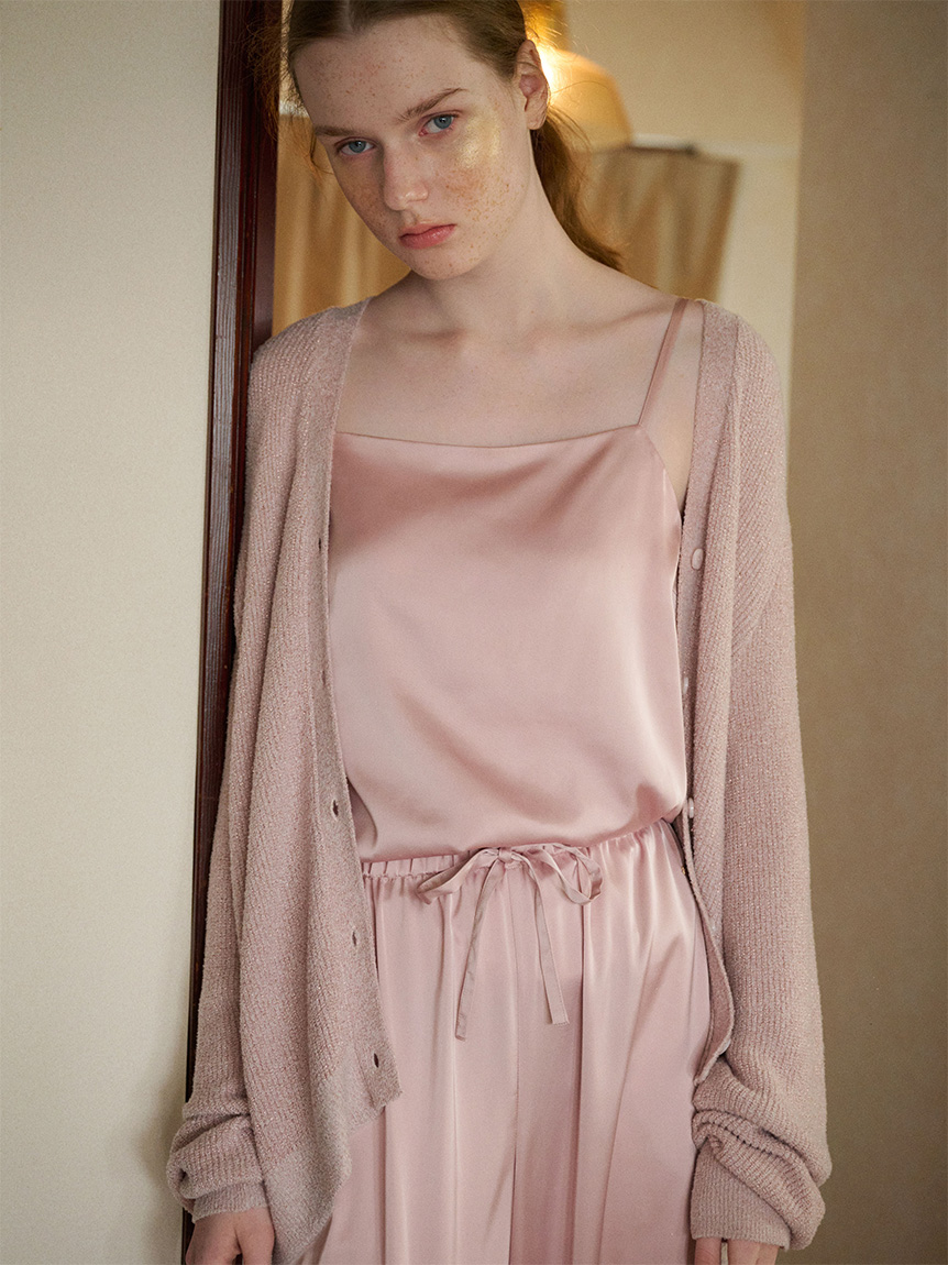 接触冷感サテンキャミソール(キャミソール)｜ルームウェア・パジャマ