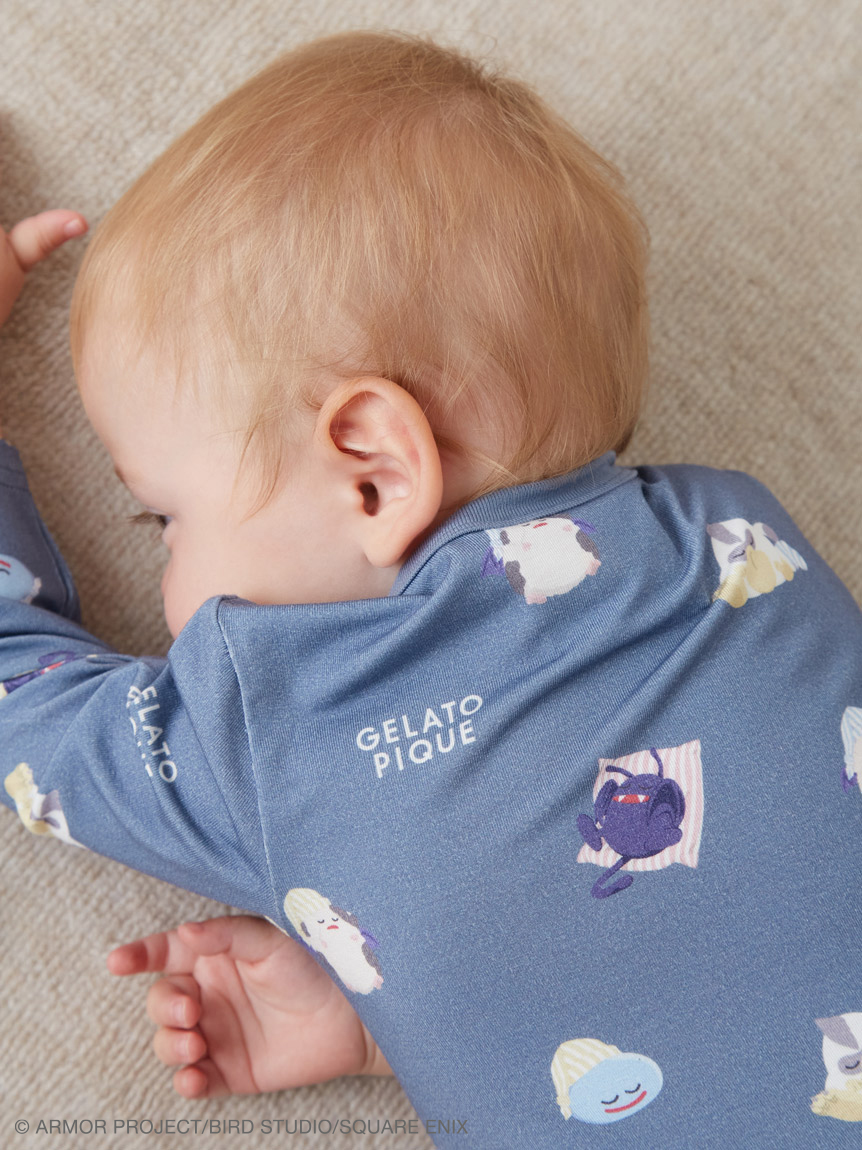 ドラゴンクエスト】【ベビー】アソートモンスター総柄ロンパース