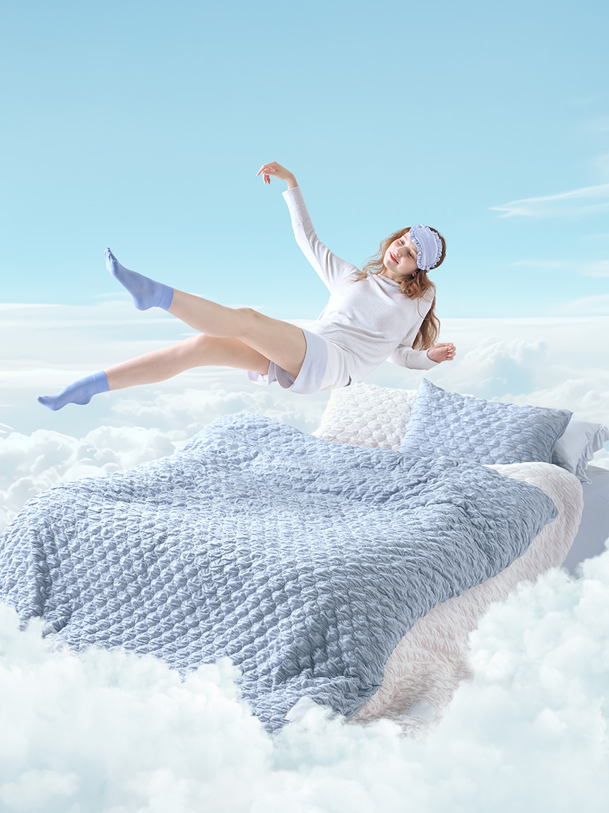 Sleep】くしゅくしゅ 3点セット（セミダブル）(寝具セット)｜ルーム