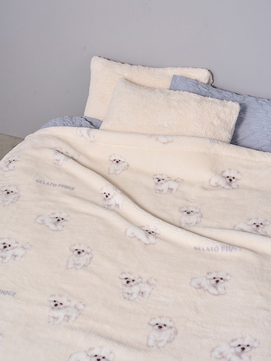 Sleep】DOG柄 プリント毛布(ブランケット・タオルケット)｜ルーム