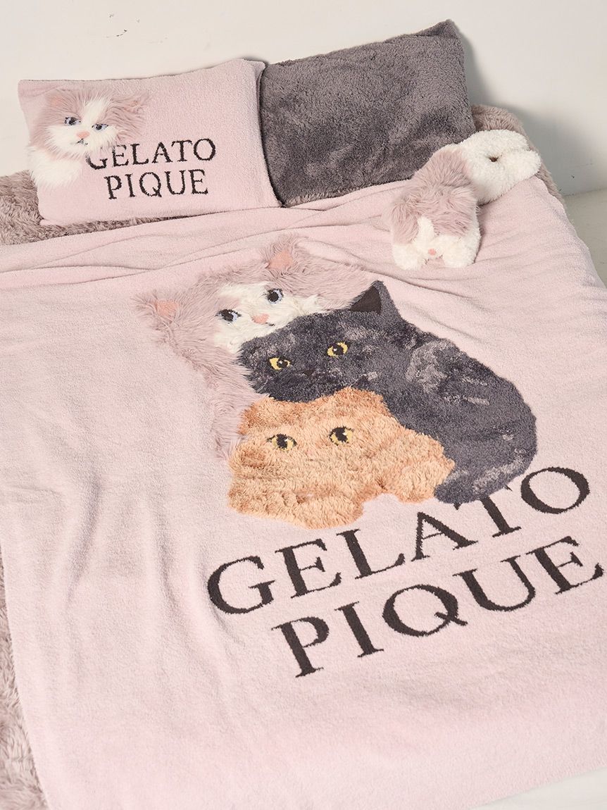 Sleep】CAT3柄 ジャガードマルチカバー(ブランケット・タオルケット