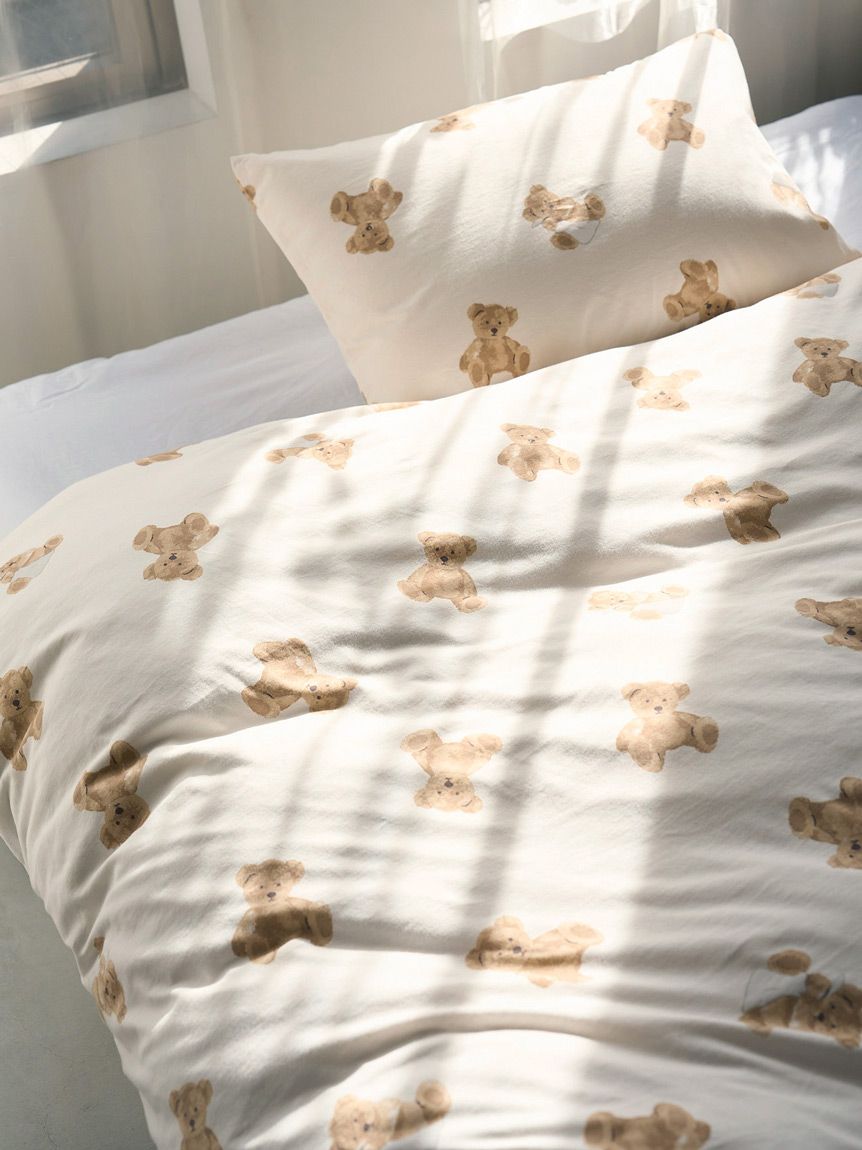 Sleep】ベア柄2点セット（シングル）(寝具セット)｜ルームウェア