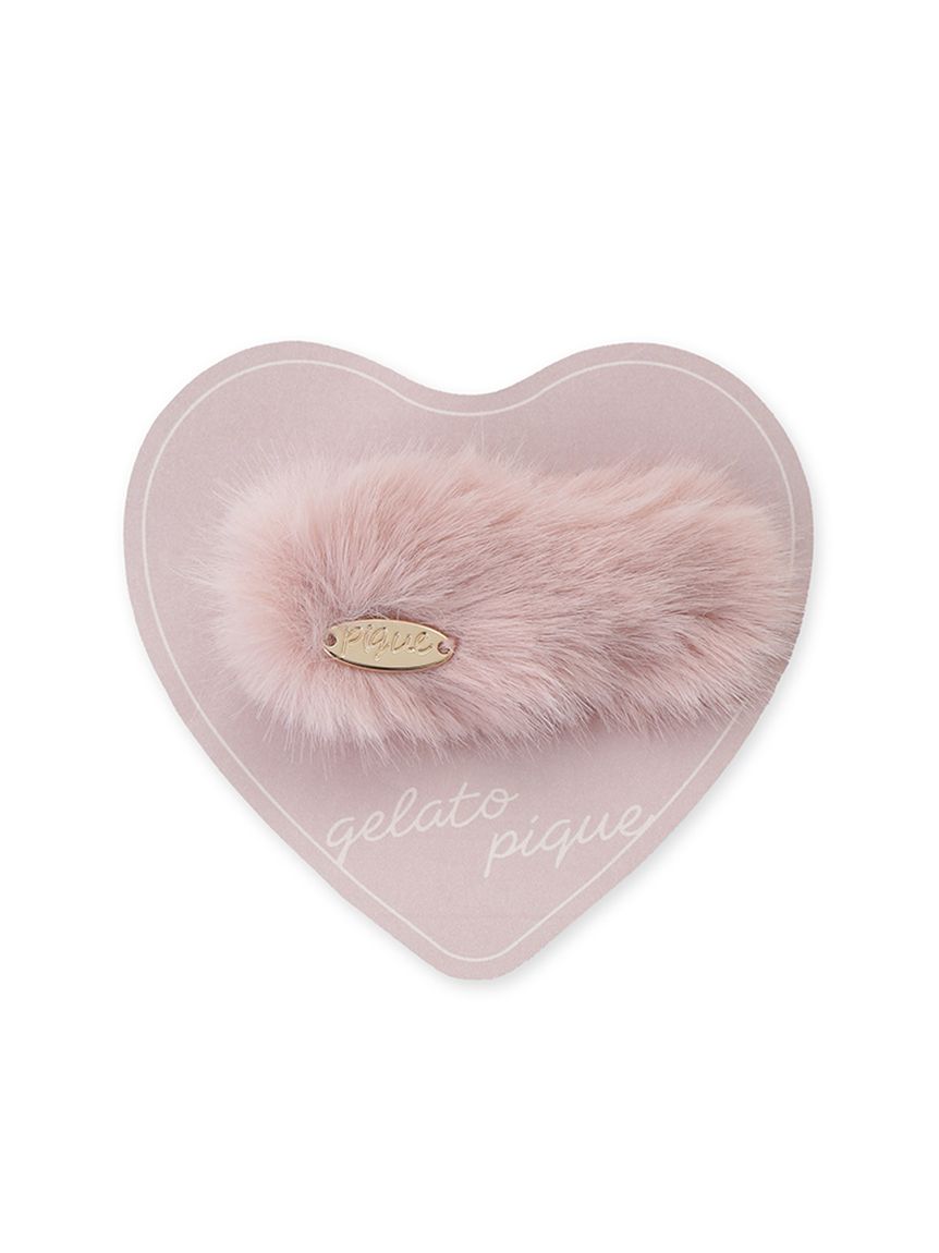 ファーヘアクリップ(ヘアアクセサリー)｜ルームウェア・パジャマ通販の