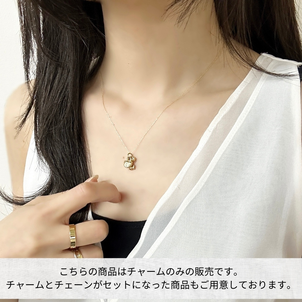 正規品 ショッパー付き ウノアエレ 18金 ゴールド 鍵モチーフ チャーム