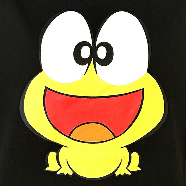 ど根性ガエル ピョン吉ごきげん Tシャツ(ブラック) LLサイズ アパレル