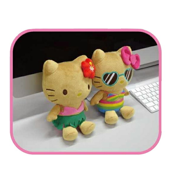 サンリオ ハローキティ 日焼けシリーズ お座りぬいぐるみ サングラス