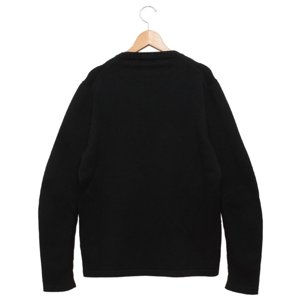 プラダ ニット セーター トライアングルロゴ ブラック メンズ PRADA