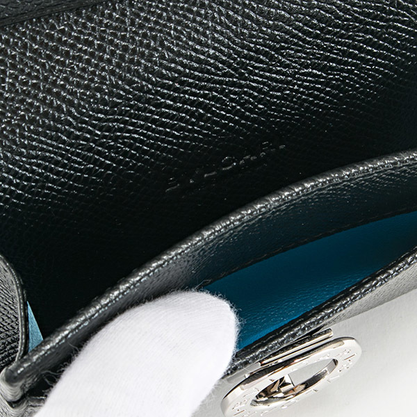 名入れ】 ブルガリ カードケース スリム メンズ ブランド 本革 BVLGARI