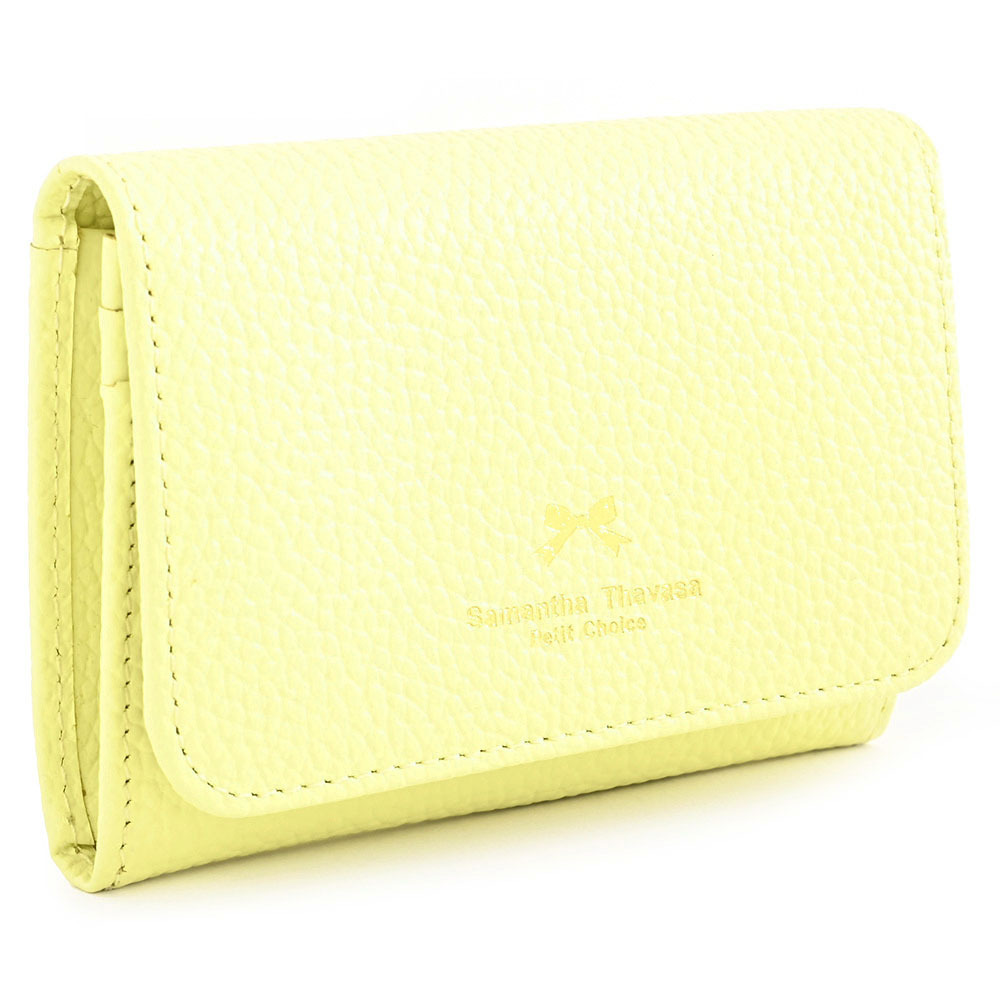 サマンサタバサ 名刺入れ カードケース 黄色(イエロー