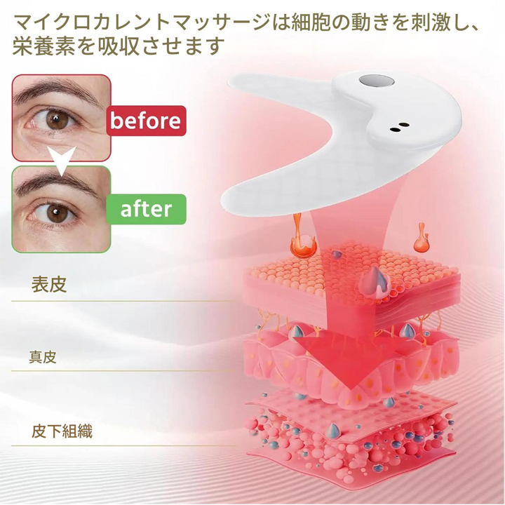 目元ケア EMS 美顔器 目元マッサージャー ems アイマッサージャー 目元