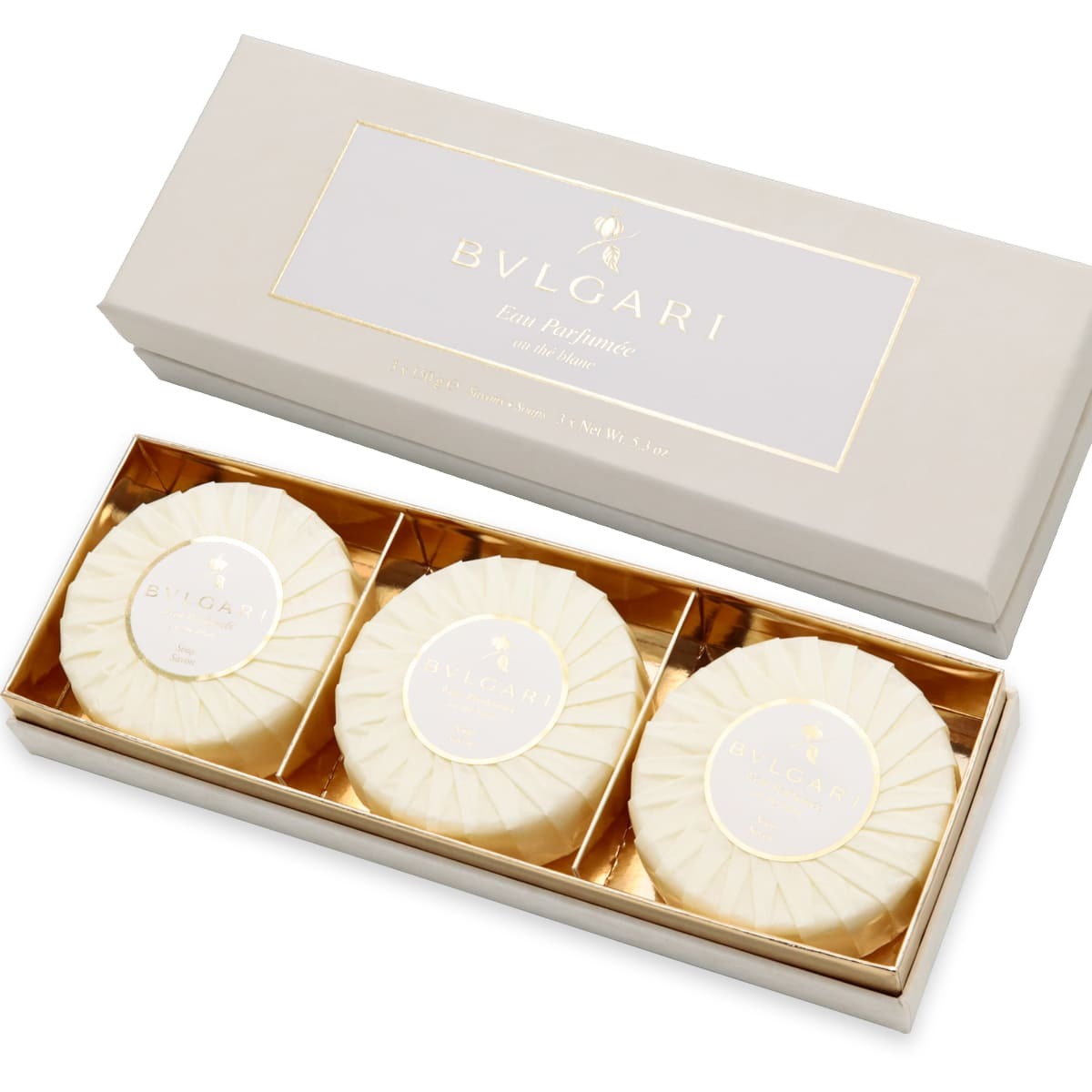 ブルガリ BVLGARI オ パフメ オーデブラン ソープセット 150g × 3個