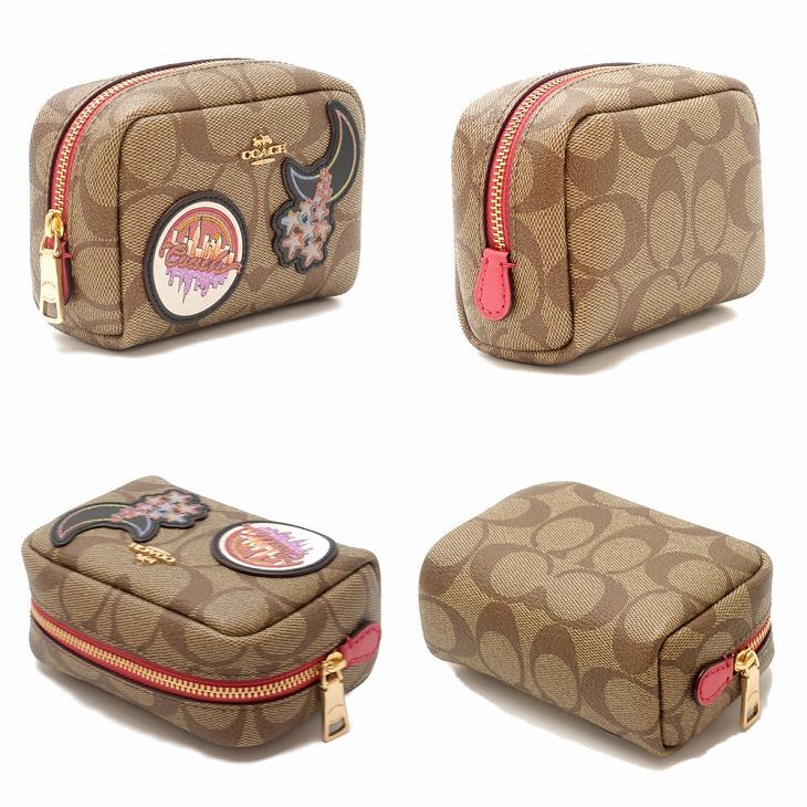 コーチ COACH ポーチ コスメポーチ 限定ギフトセット チャーム付き
