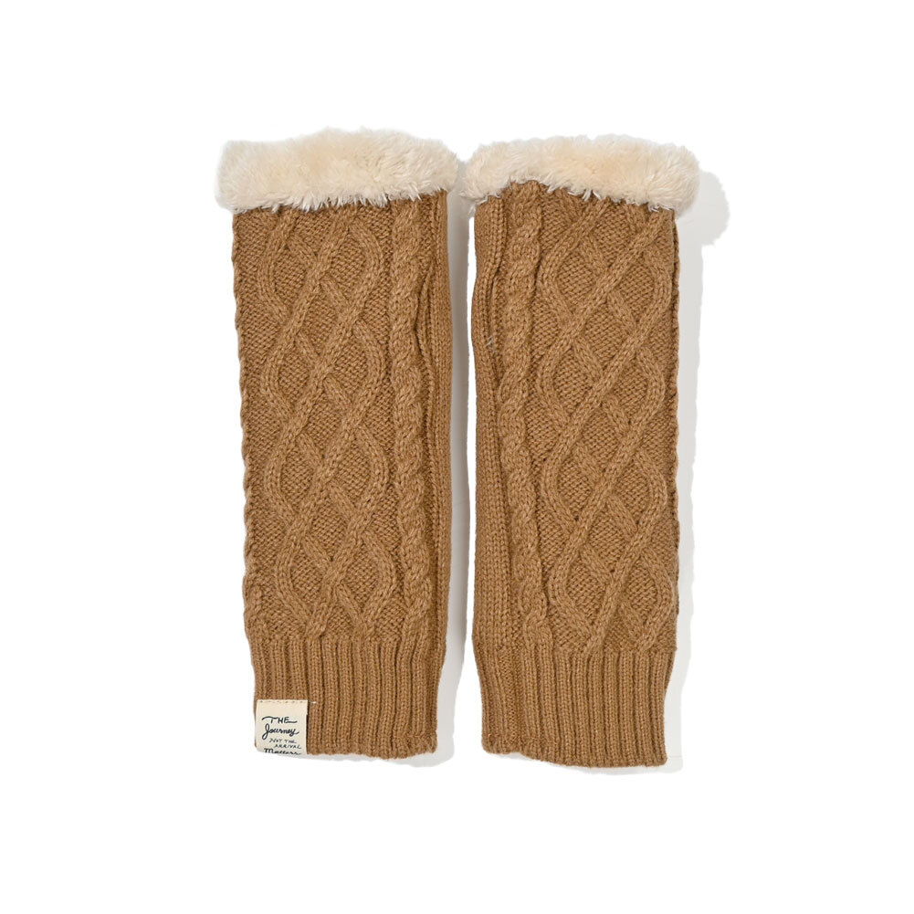 ハンドウォーマー 手袋 指なし 裏起毛 冬 アームカバー レディース