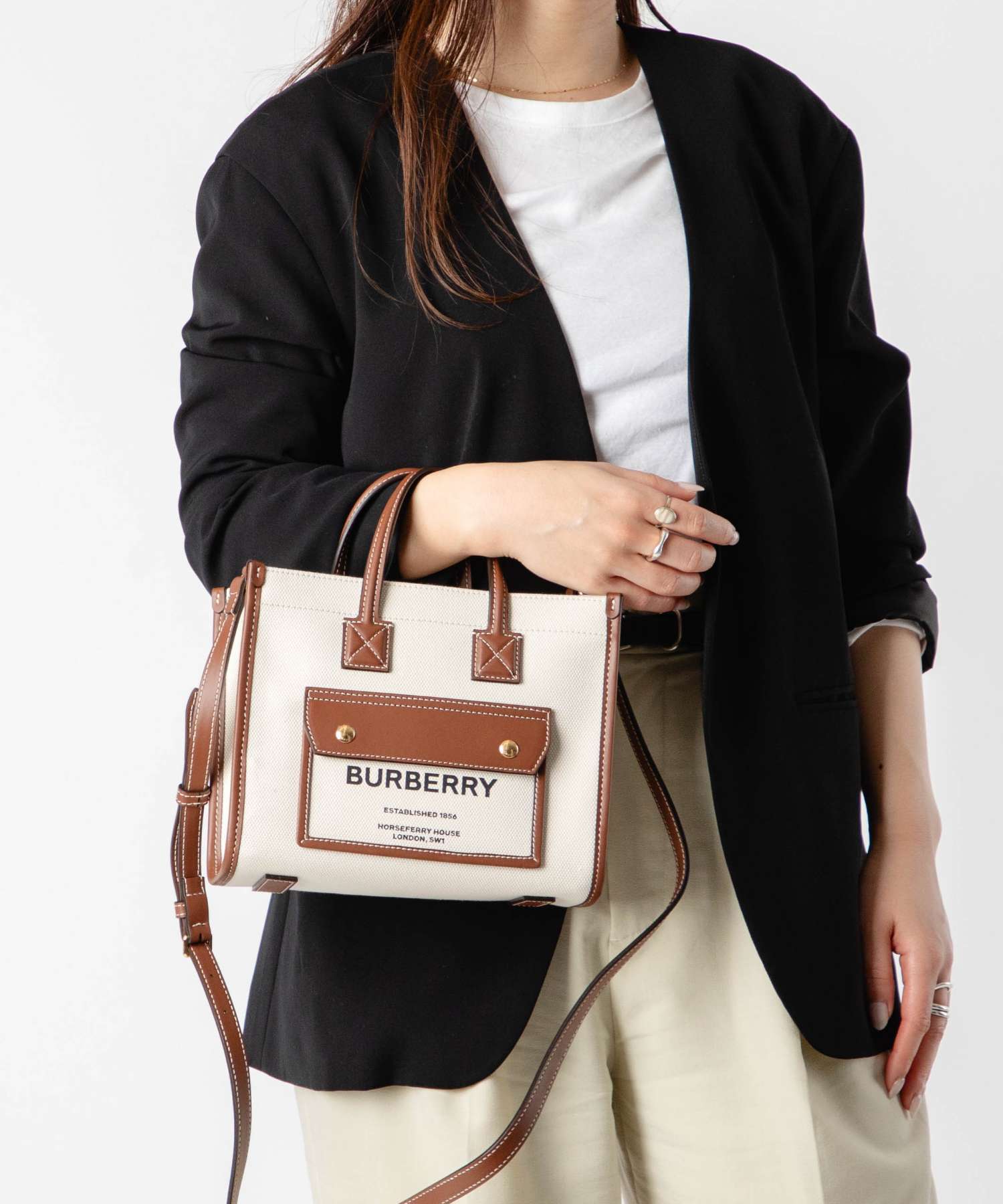 バーバリー BURBERRY FREYA MINI FREYA TOTE 8044143 A1395 レディース