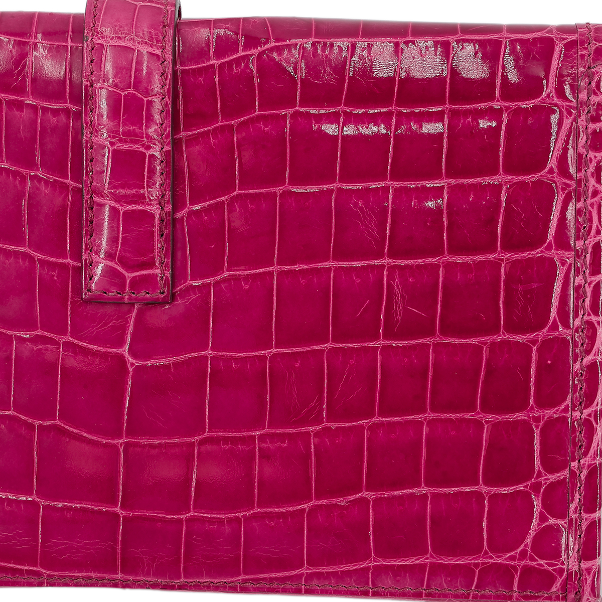 Very Good ( Rank A) HERMÈS Jige 20 Fuchsia (5J) Niloticus