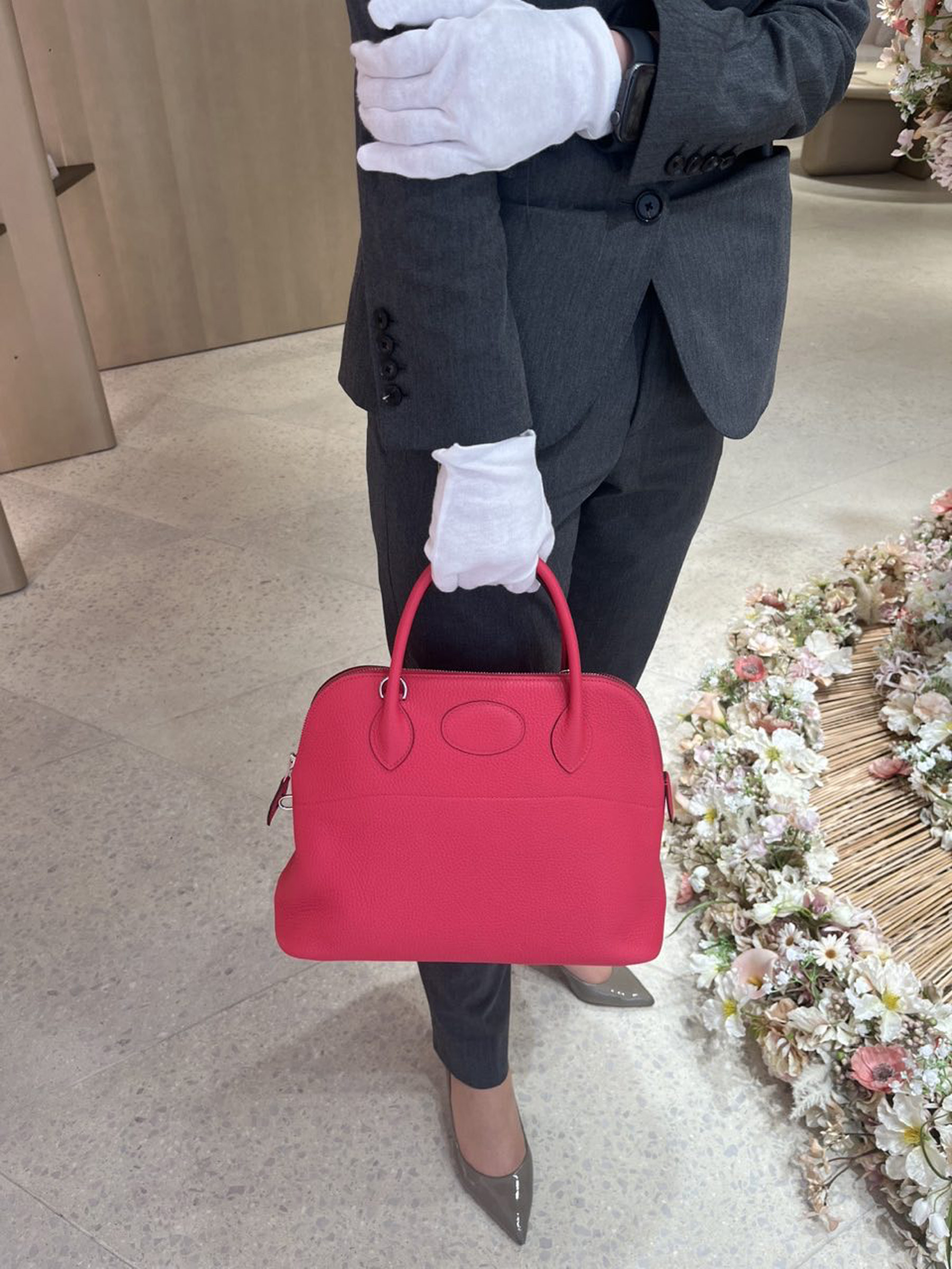 ランク NS 未使用品 HERMÈS エルメス ボリード31 ローズエクストリーム