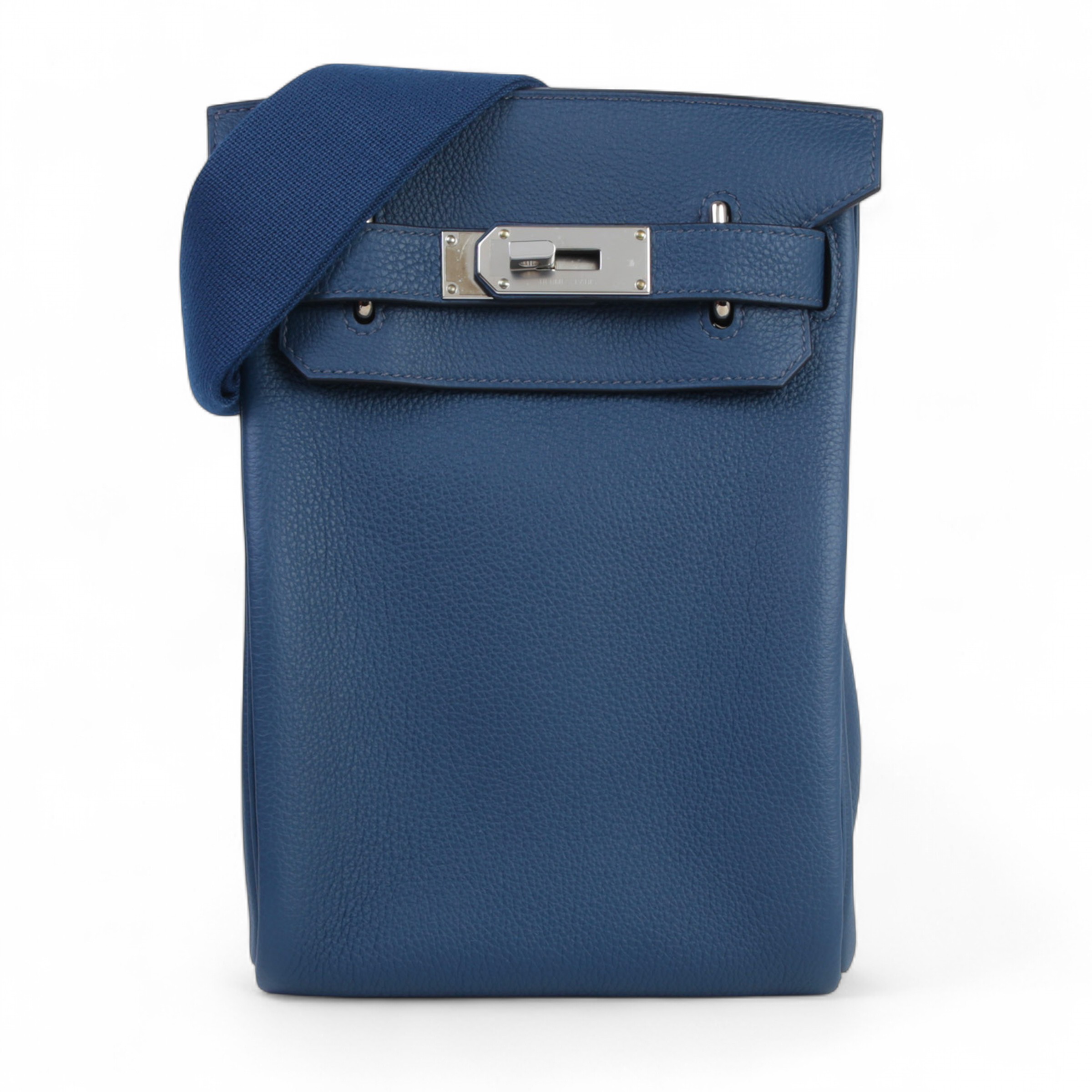 Brand New ( Rank N ) HERMÈS Hac a Dos PM Gold (37) Togo Palladium