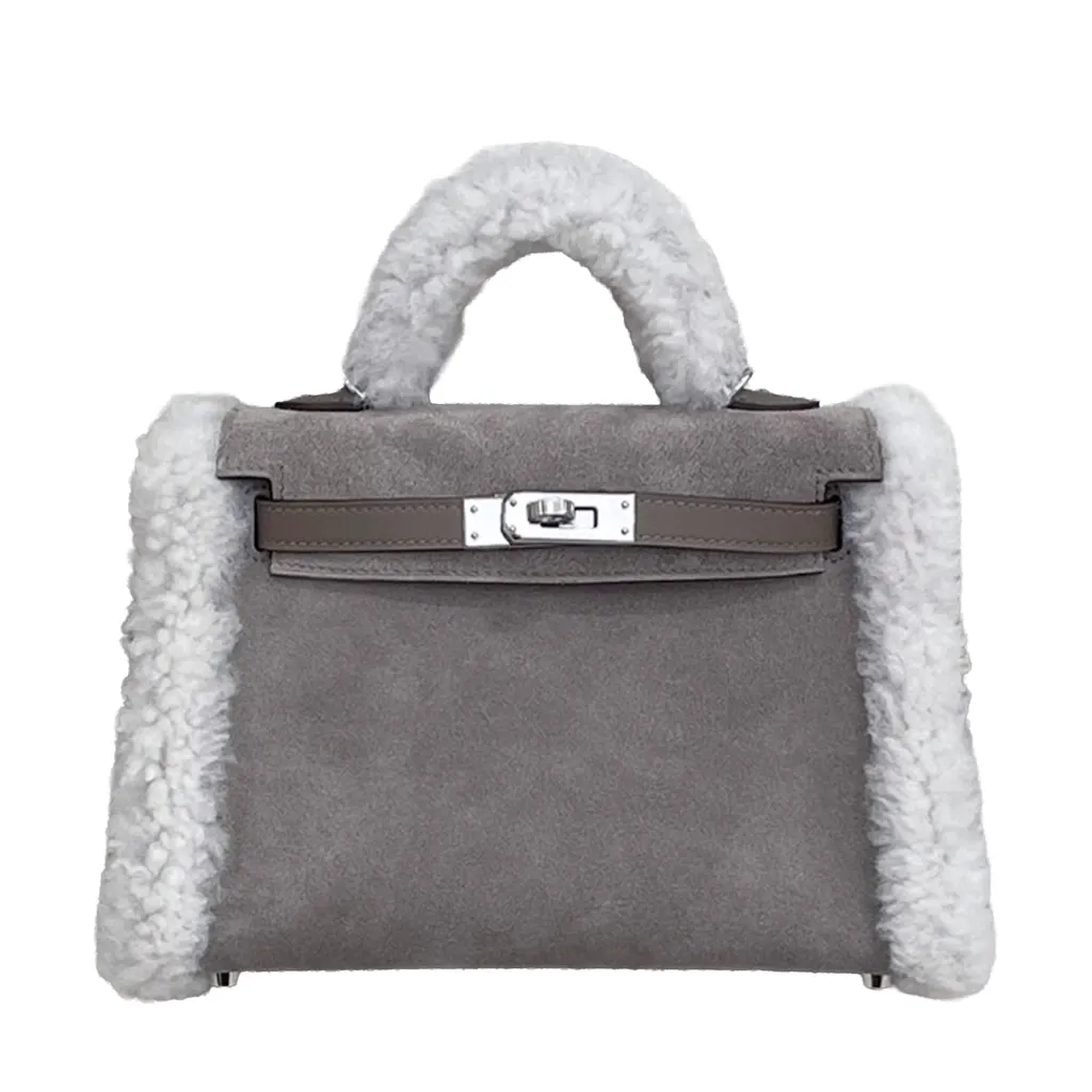 ランク N 新品 HERMÈS エルメス 限定品 ミニケリー2 テディ エトゥープ