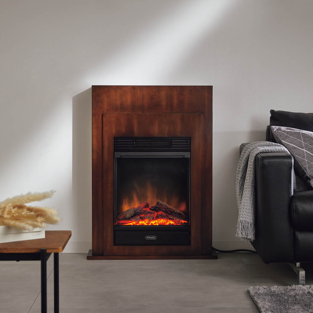 暖炉型電気ストーブ 暖炉型電気ストーブ マイクロストーブ (ブラック