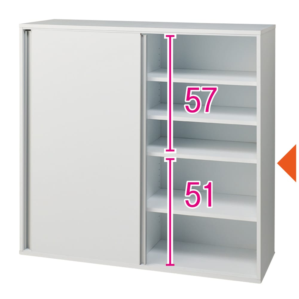 大量収納が自慢の引き戸式本棚 幅90本体高さ114cm 奥行40cm 通販