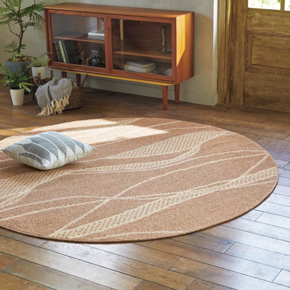 ウール100％多機能ラグ 円形・径約185cm 通販 - ディノス