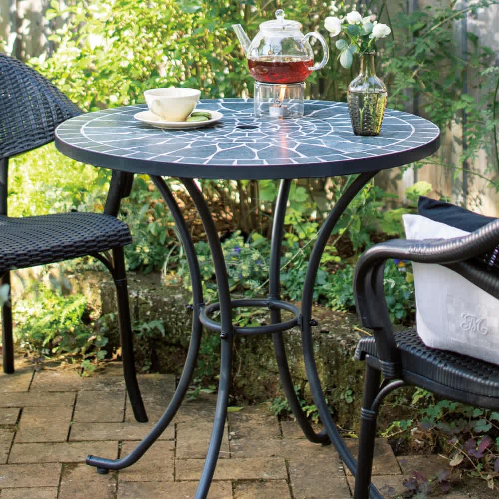 グリーンモザイクテーブル径75cm 通販 - ディノス