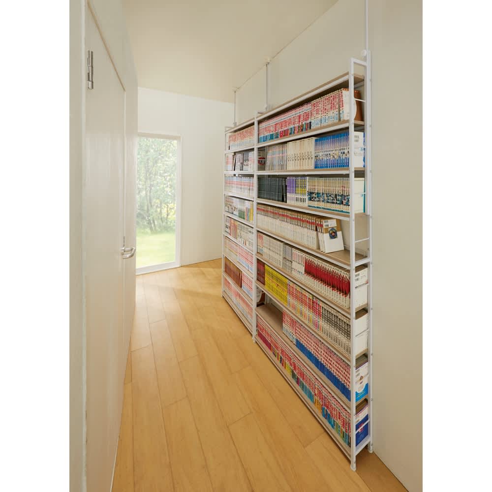 コンパクト設置薄型コミックラック 幅101cm 通販 - ディノス