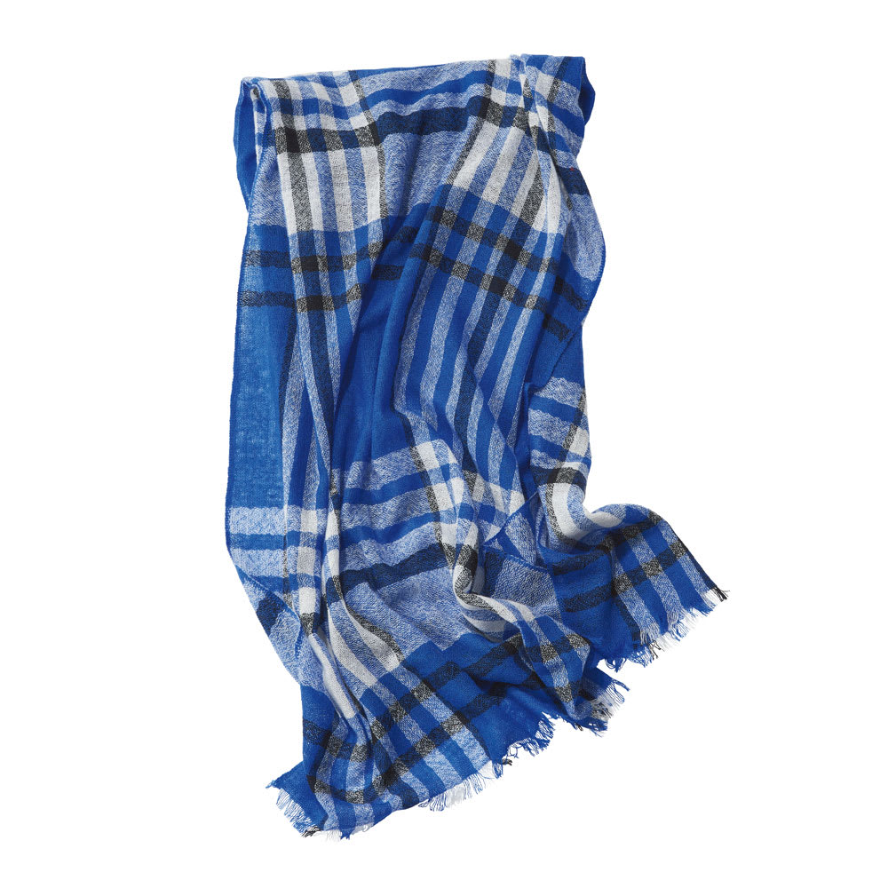 カシミヤガーゼ チェック柄 ストール 通販 - ディノス