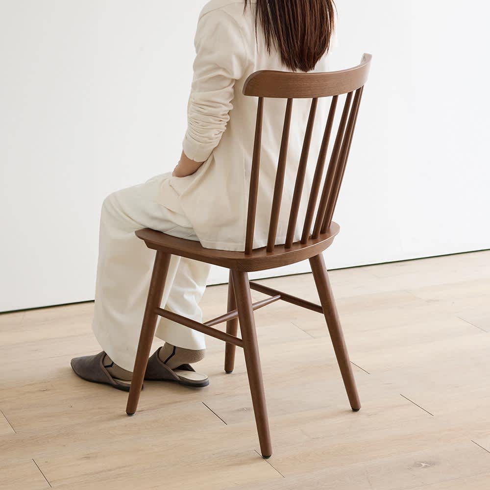 TON クロスバック ダイニングチェア アンティークホワイト 曲げ木