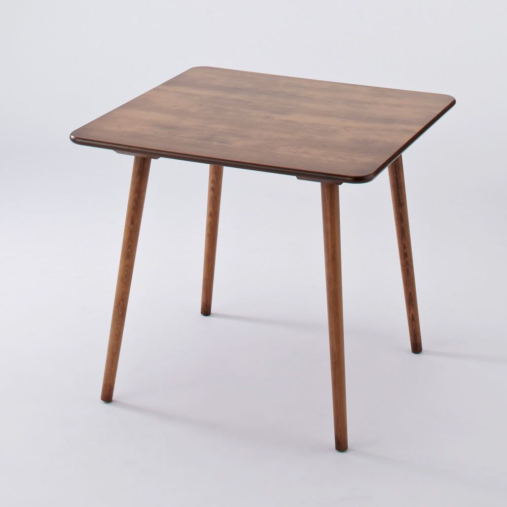 アンティーク風テーパーダイニングテーブル 正方形 幅80cm×80cm