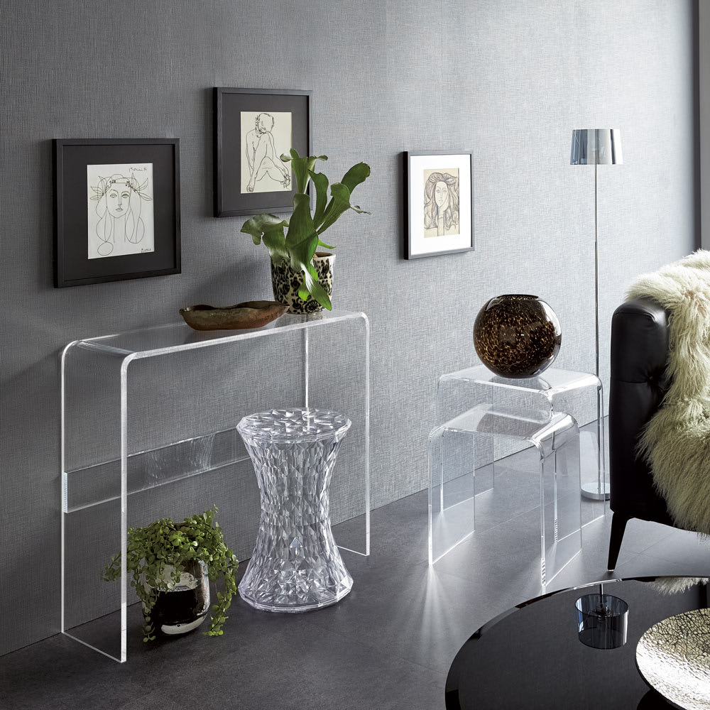 Gel/ジェル アクリルネストテーブル 3台セット 通販 - ディノス